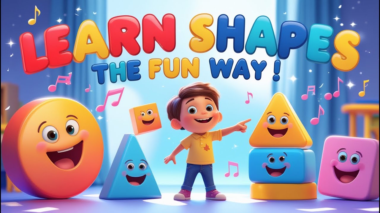 Shapes Learning for Kids | Fun & Easy Shapes Song - YouTube