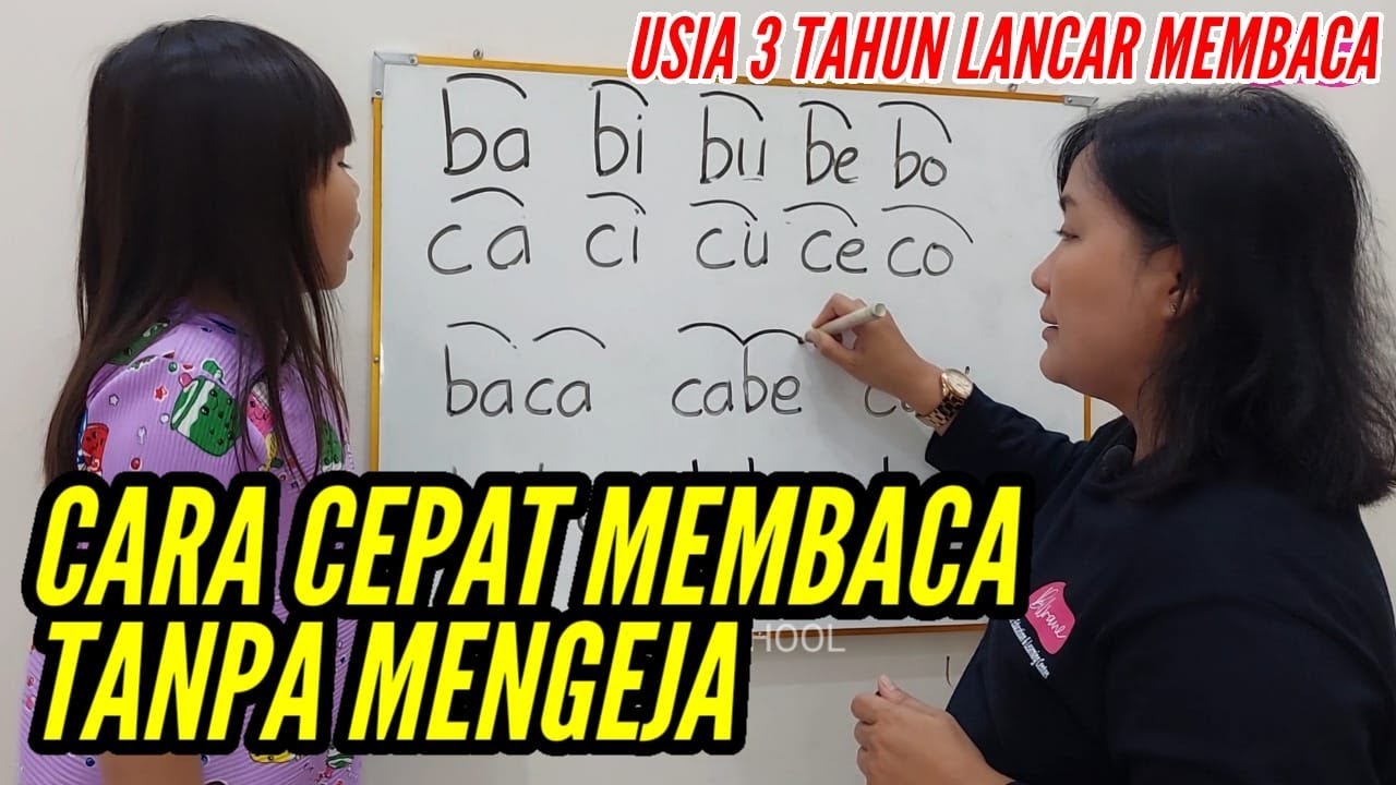 Tips mengajarkan anak membaca tanpa mengeja | #CaraCepatMembaca #membacatanpamengeja #belajarmembaca