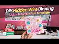 DIY HIDDEN WIRE BINDING | Quick Tutorial + Free Template | Beginner-Friendly