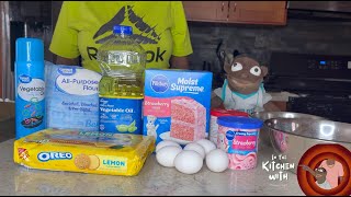 Strawberry Lemonade Cake | In The Kitchen w/ Granny & Duke