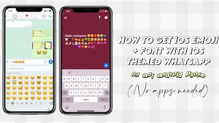 Get ios whatsapp with ios emoji+ font on android phones | hridyak. screenshot 1