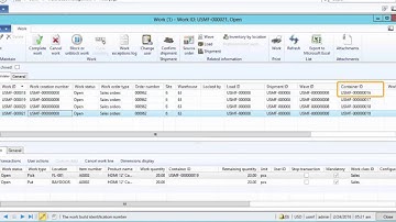 Microsoft Dynamics AX WMS - Pick to Container