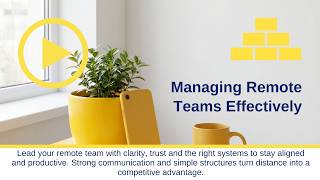 Managing Remote Teams Effectively