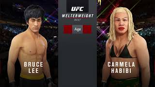 UFC 4 | Bruce Lee vs. Carmela Habibi (PLUS-SIZE) (EA Sports UFC 4)