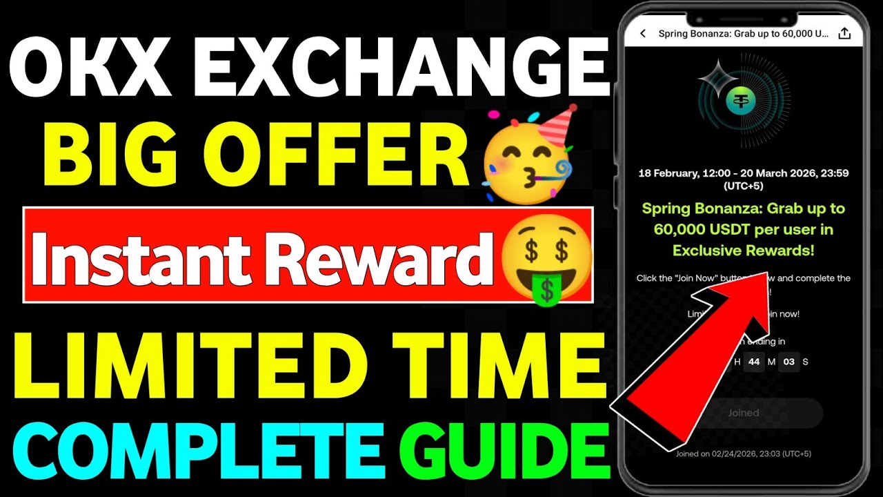 Okx Exchange Spring Bonanza Offer || Okx Exchange New Offer Today || okx new instant offer today