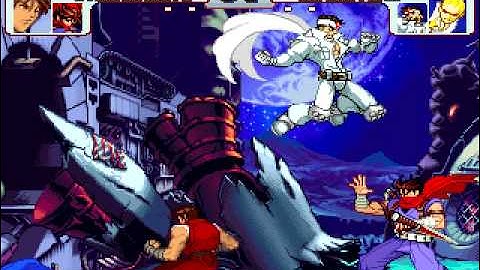 Guy & Strider Hiryu vs Captain Commando & Jin Satome