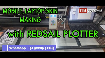 Make Mobile SKin from REDSAIL Plotter, Laptop Skin making Software work with REDSAIL Vinyl Plotter