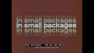 "SMALL PACKAGES" 1973 TOYOTA MOTOR SALES USA  JAPANESE COMPACT CAR PROMOTIONAL FILM   XD72634