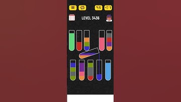 Water sort puzzle - Level 3436 #puzzle #games #level #gaming #watersortpuzzle #gameplay #solution