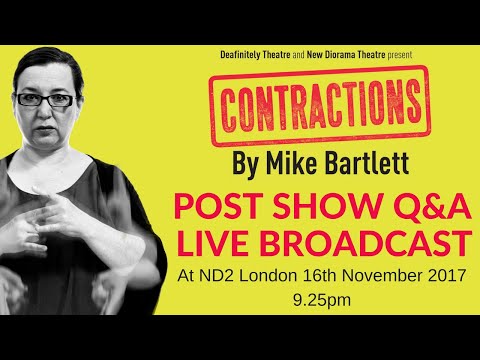 Contractions Q&A with Paula Garfield and Cast