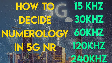How to Decide Numerology in 5G NR