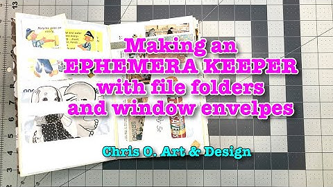 Making an Ephemera Keeper w/ file folders & window envelopes (inspired by Tink & I Treasures) -076
