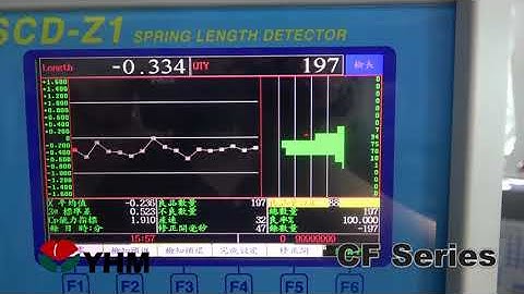 Measuring Spring with Spring Length Detector-CNC Compression Spring Machine CF-310-W.D 0.5mm-YHM