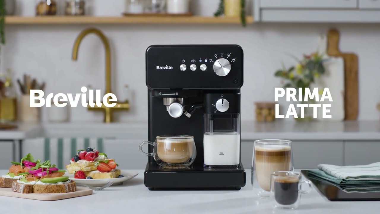 Breville Prima Latte One-Touch Espresso Maker VCF183 - YouTube