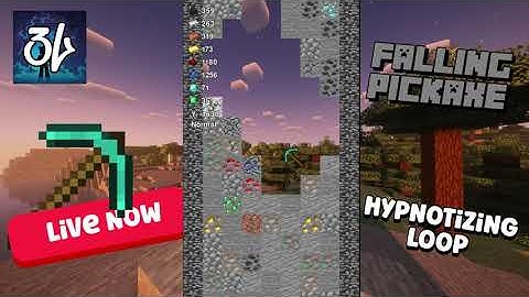 ⛏️ Minecraft Falling Pickaxe | Satisfying 8 Minute Endless Loop