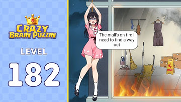 Crazy Brain Puzzle Level 182 Fire escape