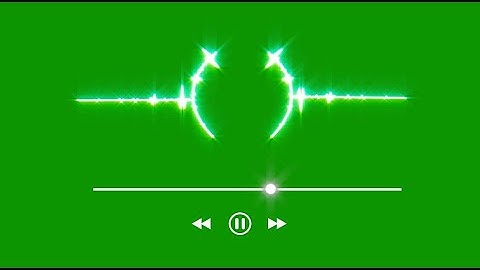 Green screen music player audio spectrum| Top audio spectrum