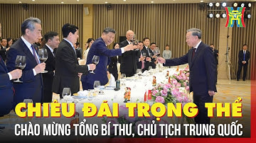 Tiệc chiêu đãi chào mừng Tổng Bí thư, Chủ tịch nước Trung Quốc Tập Cận Bình | Tin tức