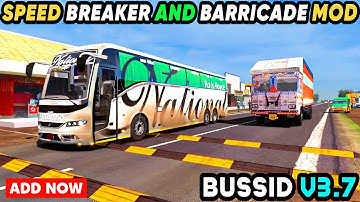Mod Bussid 3.7.1 - SPEED BREAKER AND BARRICADE MOD For Bus Simulator Indonesia || Bussid Mod ||