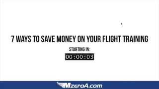 7 Ways to Save Money on Your Flight Training - MzeroA Flight Training