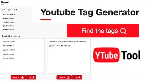 How to extract and generate tags from any YouTube video