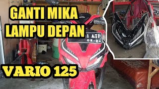 TUTORIAL GANTI FITTING LAMPU DEPAN XEON GT 125