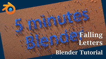 Falling Letters Animation | Blocks Falling From The Sky To Create Your Logo | Blender Tutorial