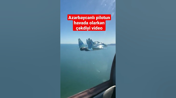 Azərbaycanlı pilotun havada olarkən çəkdiyi video - BAKU TV
