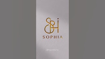 SOOHIA name logo🫰🏻❤️‍🔥Follow for more unique logos: #logodesigner #graphicdesigner #graphicdesign