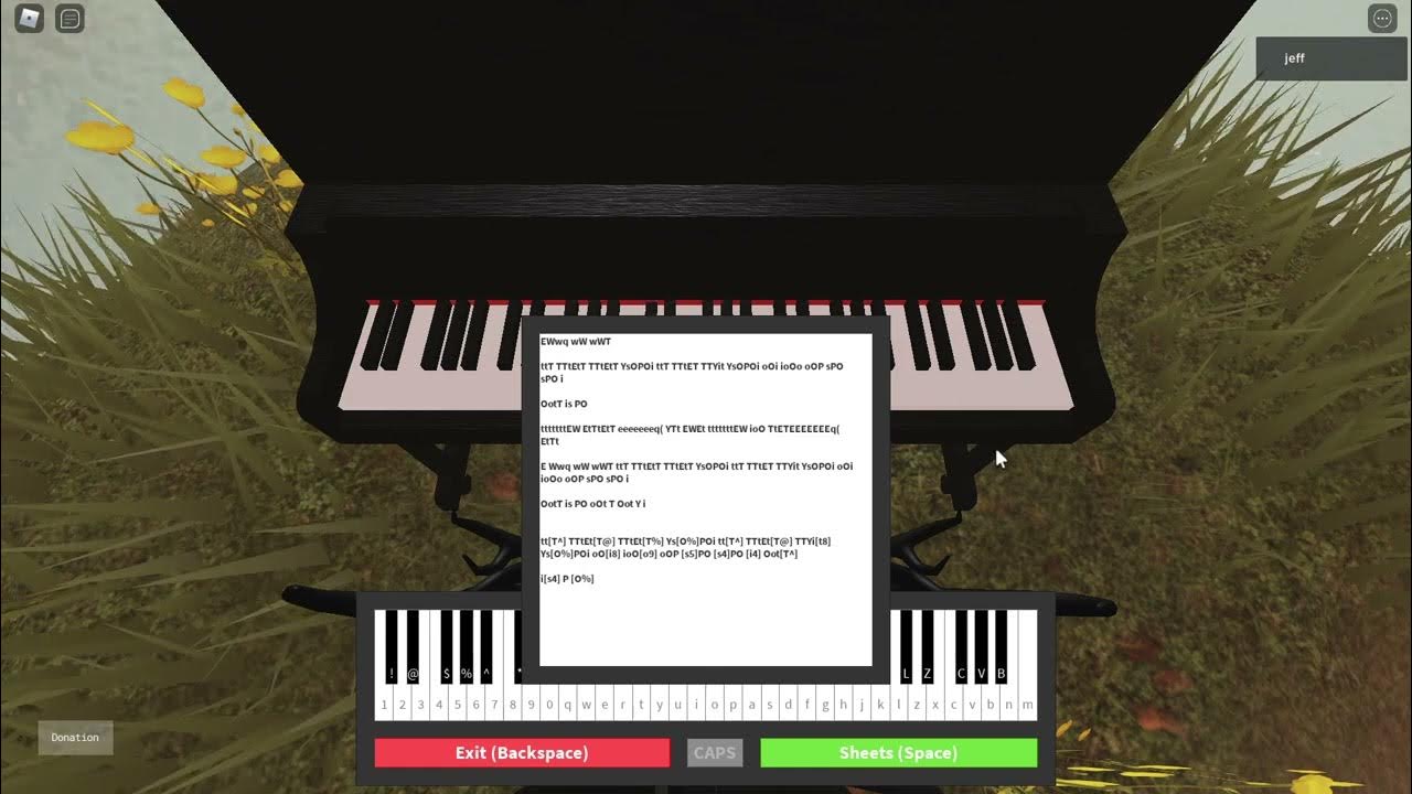 roblox piano easy glimpse of us Joji (sheets in desc) YouTube
