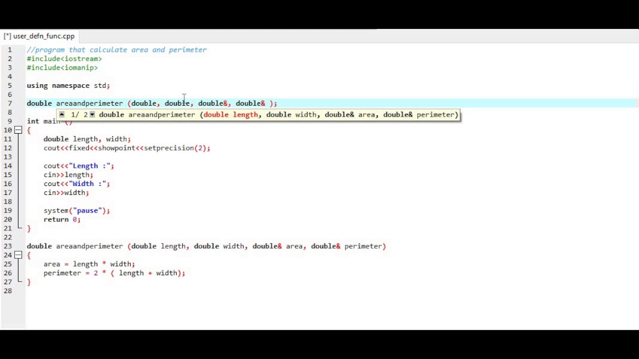 User-defined function - YouTube