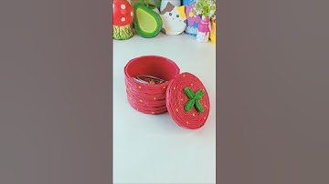 🍓DIY cute storage box ideas🤩 #shorts #youtubeshorts #art #craft