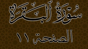 تلاوة خاشعة لسورة البقرة الصفحة 11 مع مؤشر قلم