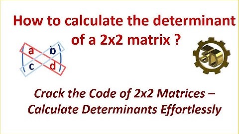 ⚡ Master the Determinant | Calculate a 2x2 Matrix Like a Pro !!!