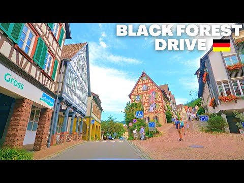 Scenic Drive Through Germany's Black Forest in 4K with Captions ▶︎ | Freiburg to Schiltach