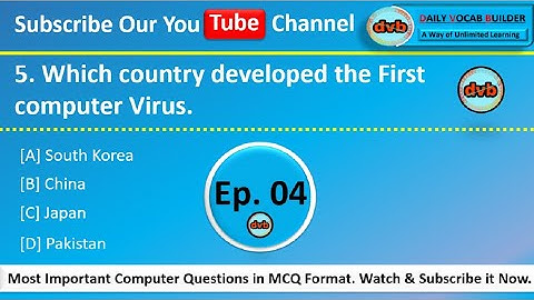 Computer Quiz- 04 || 06 April 2018 || DailyVocabbuilder || Let