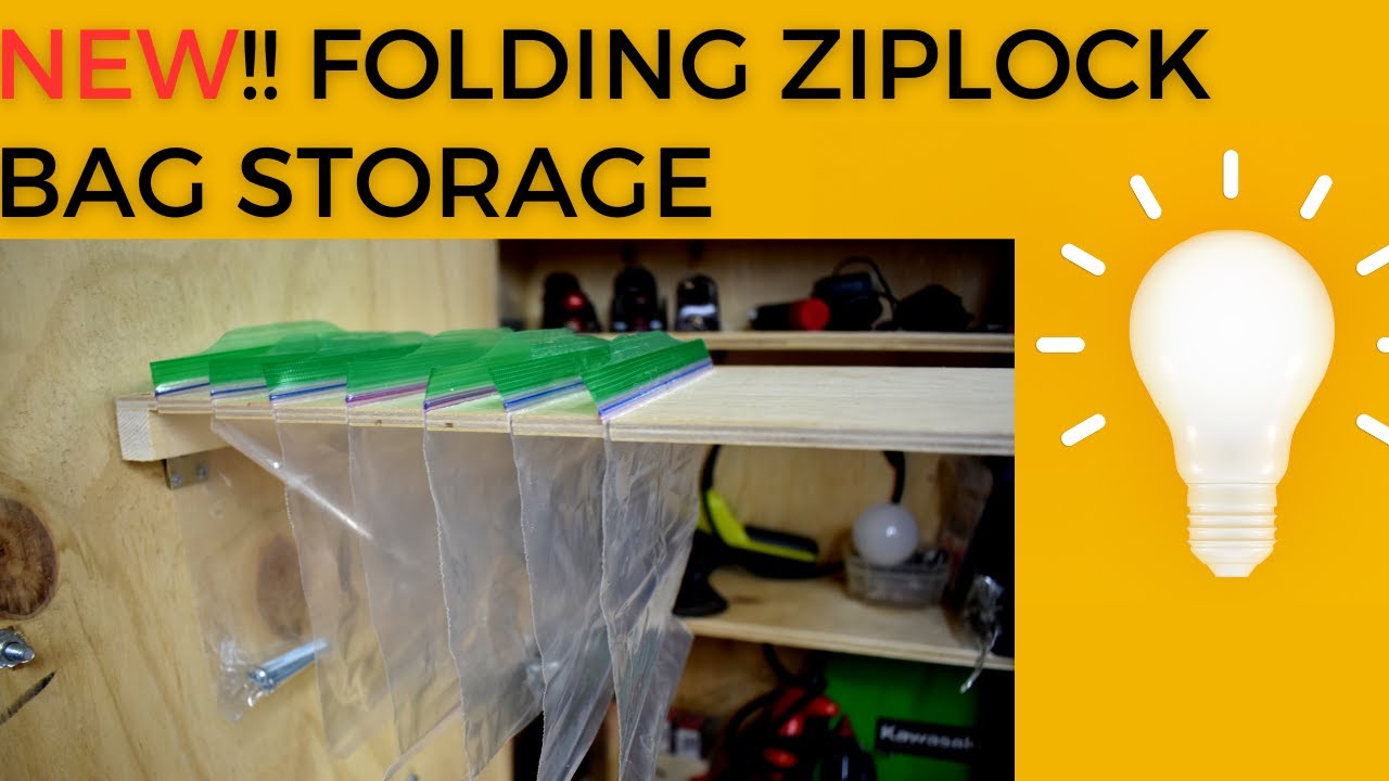 Folding Ziplock Bag Parts Storage 