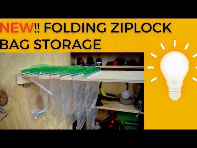 Folding Ziplock Bag Parts Storage 