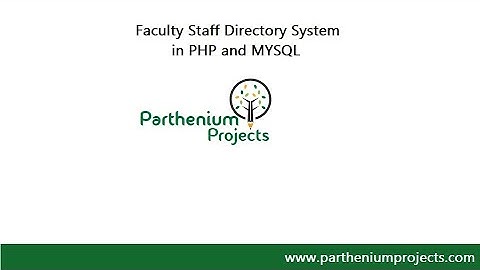 Faculty Staff Directory System in PHP and MYSQL|Employee Management System using PHP and Mysql