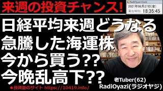 【来週の投資チャンス(日経平均と日本株)】週末の日経平均は米市場の下落を受けて、いったん27,500円を割る場面もあったが、底堅く引けた。来週はどうなるのか？有望銘柄を紹介する、ラジオヤジの相場解説。