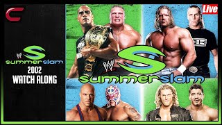 WWE SummerSlam 2002 Watch Along Full Show- Brock Lesnar vs Rock, Triple H vs Shawn Michaels \& More!