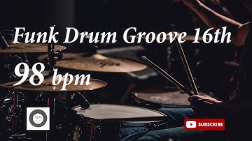 Funk Drum Groove HH 16th - 98 bpm - HQ
