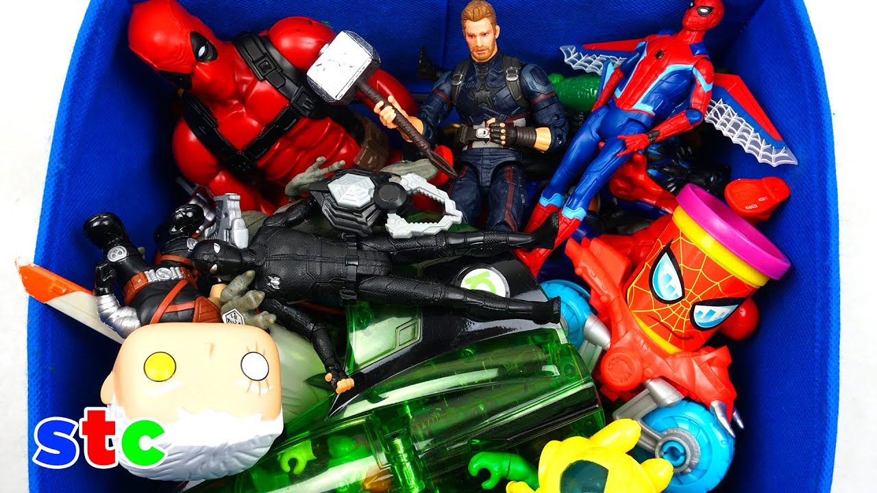 Caja de Juguetes Spiderman Lejos de Casa, Deadpool, Funko Pop Marvel  Legends, Coleccion de Juguetes - YouTube