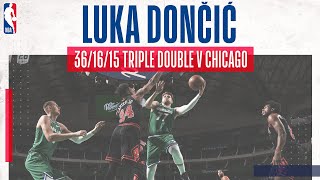 😱 LUKA DONČIĆ | Passes Jordan on all-time Triple Double list with monster game (36p, 16r, 15a)