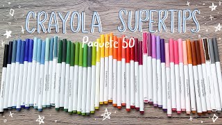 ¿Valen La Pena? Crayola  Supertips 50