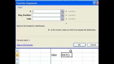 two sample t test in Excel