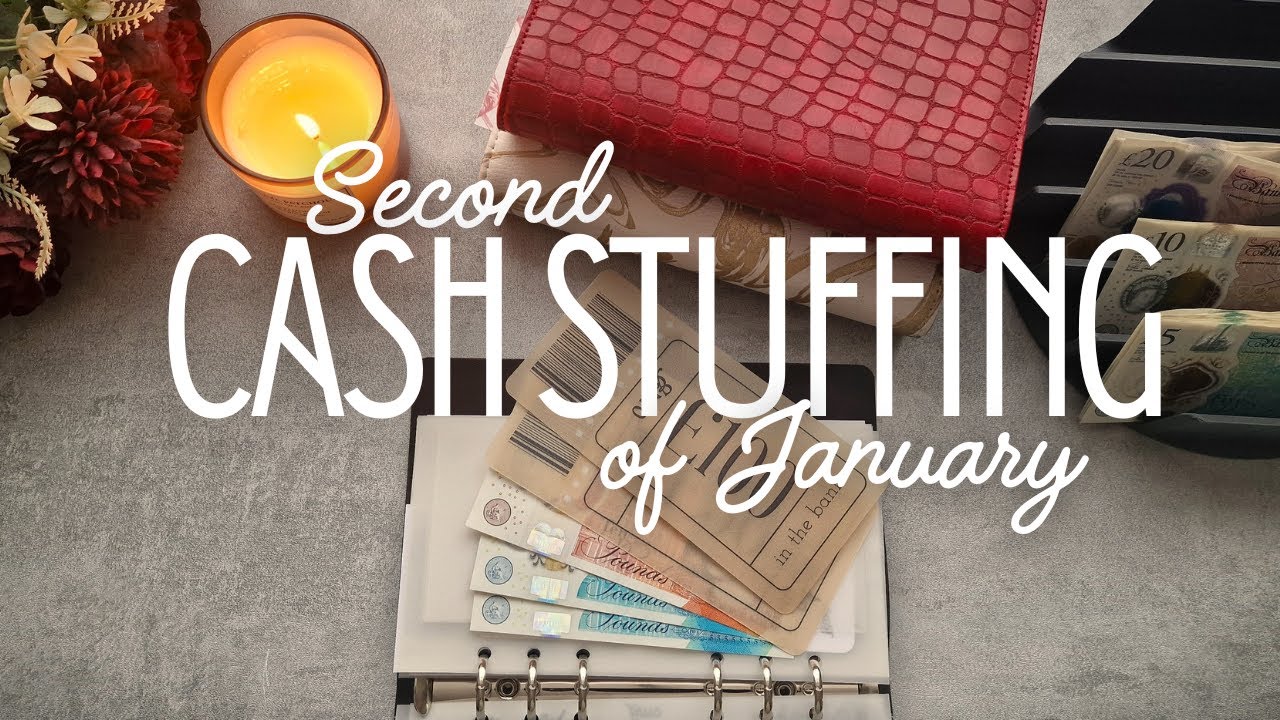 2nd Cash Stuffing for January! Adding £210 into my sinking funds and savings challenges