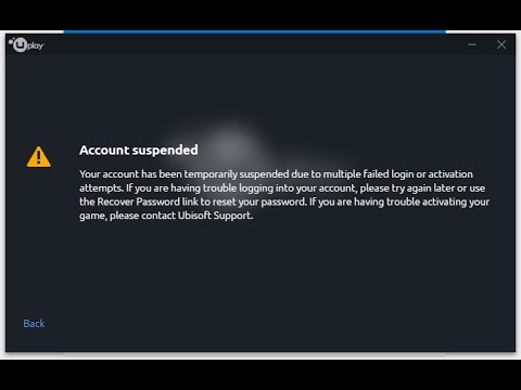 How to fix your temporarily suspended account Uplay in 1 minute
