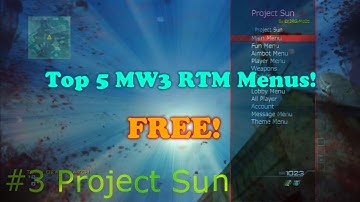 Top 5 Free Mw3 RTM Menus