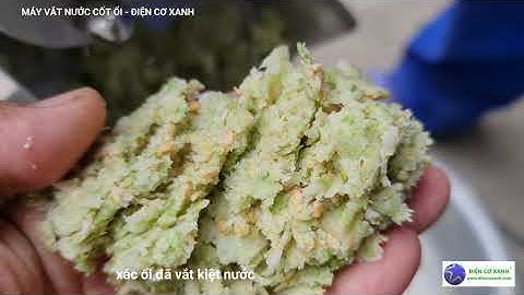 Máy vắt nước cốt ổi nguyên chất - ĐIỆN CƠ XANH 0984467870